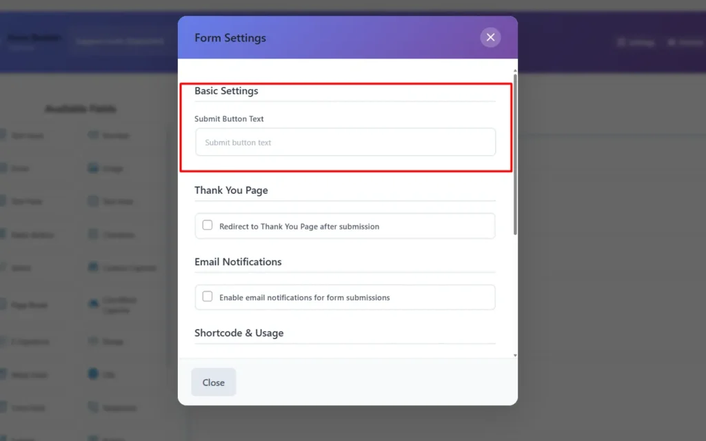 Change Submit Button Text