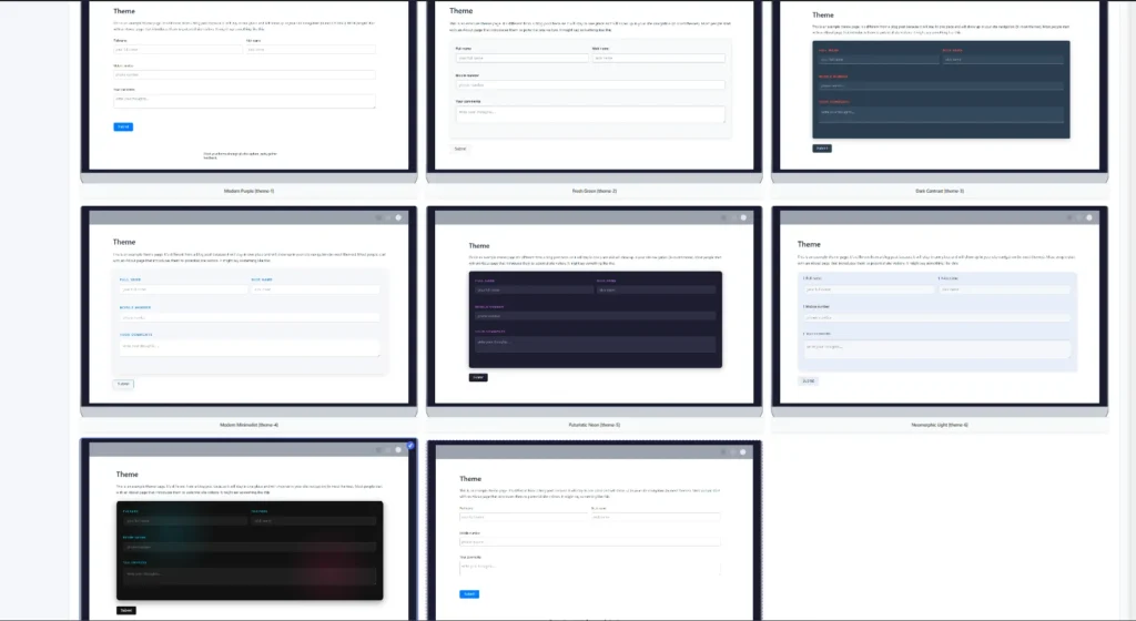 Choose Form Theme in Simple Form