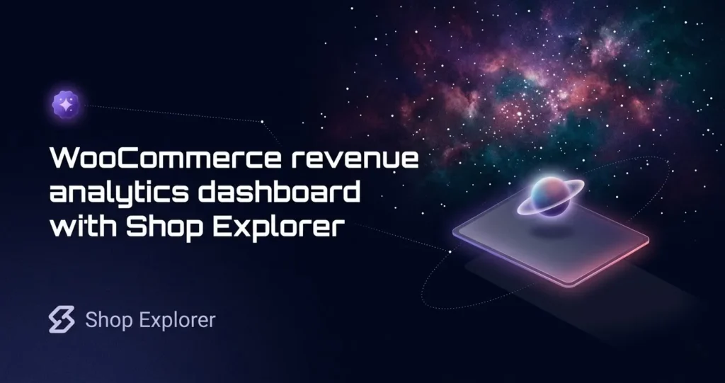 WooCommerce revenue analytics dashboard with interactive charts in Shop Explorer