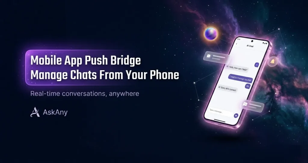 WordPress Live Chat Mobile Notifications: How AskAny’s Push Bridge Frees You From the Dashboard