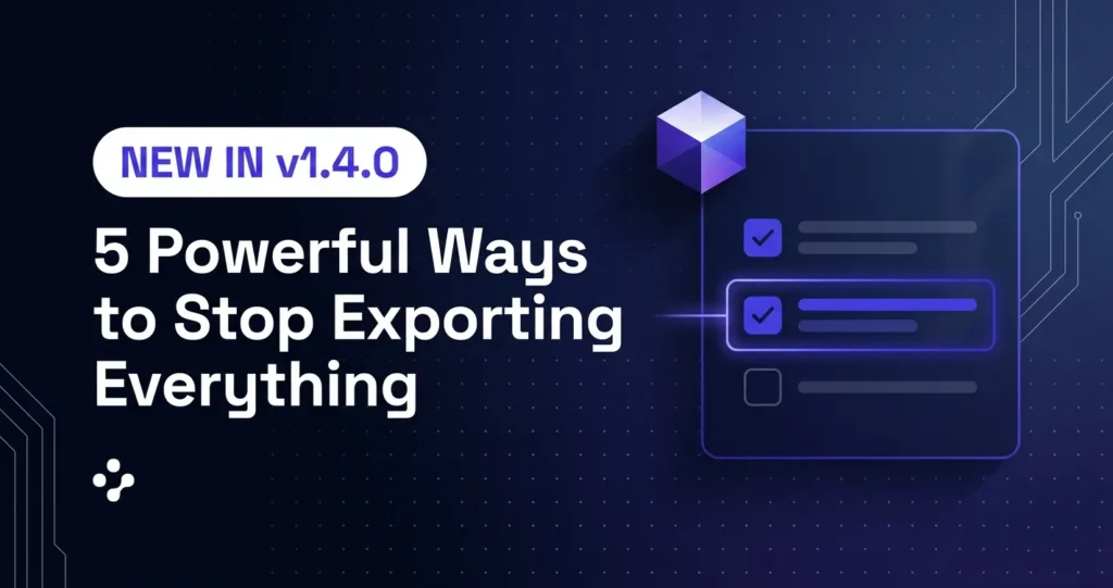 selective export WordPress plugin dashboard showing post selection interface