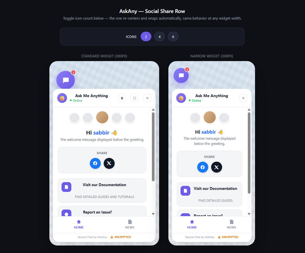 Askany social share