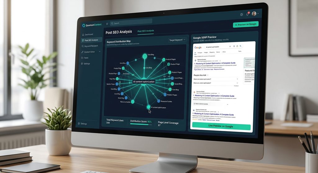 WordPress migration toolkit features keyword distribution map and SERP preview