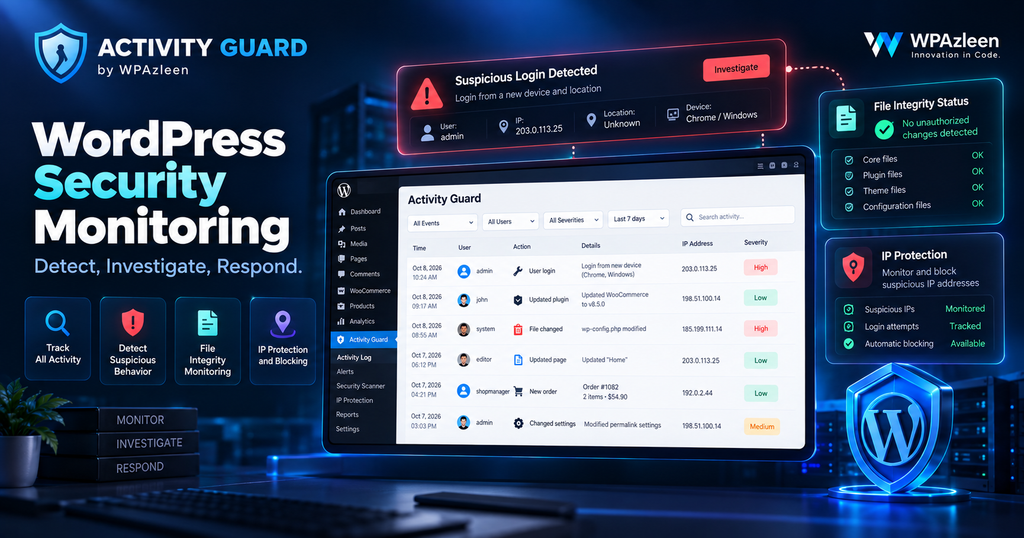WordPress security monitoring